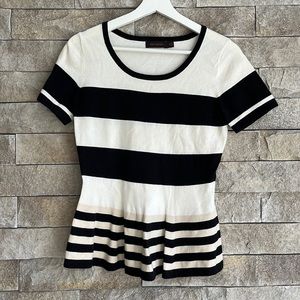 The Limited peplum striped summer sweater